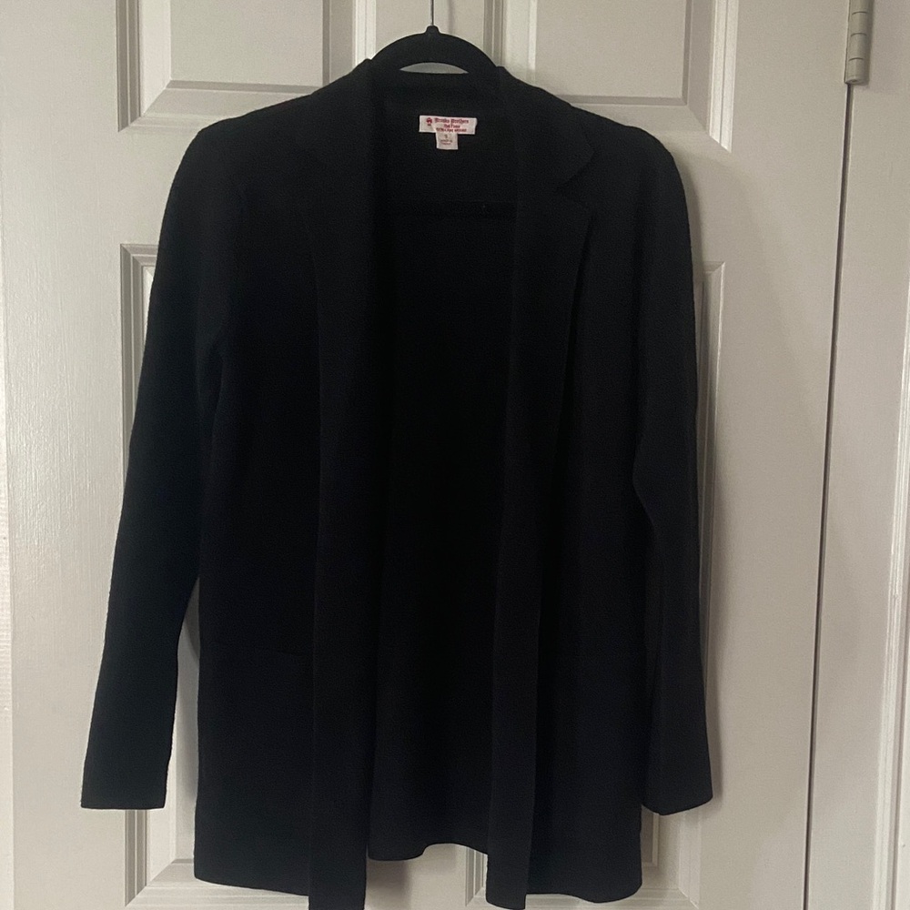 Brooks Brothers Wool Blend Open Front Sweater Blazer Cardigan Jacket Small